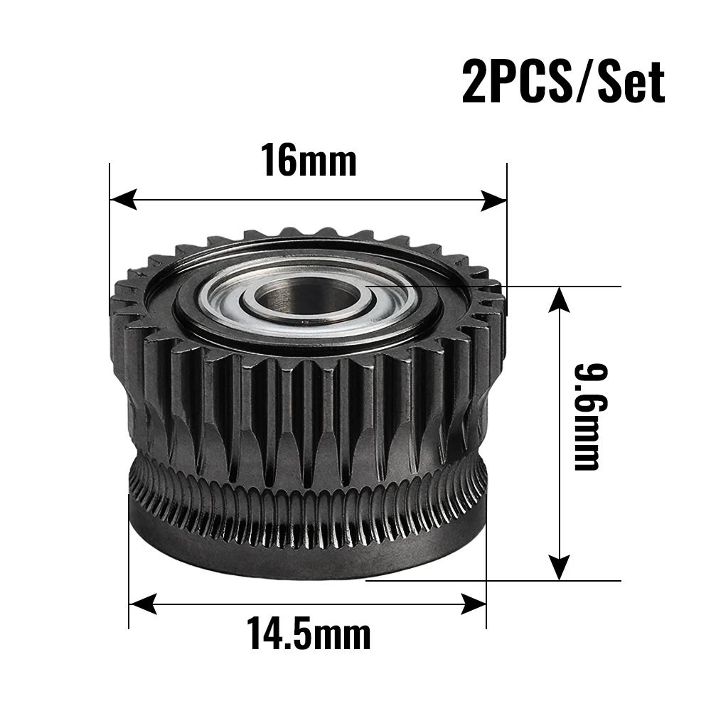 DLC Tree Tribe K1 GEAR K1C GEAR K1Max DLC GEAR Całkowicie Metalowe DLC Gear z Powłoką Ochronną Pasujące do K1 K1 Max K1C Ekstruderów Drukarek 3D Creality