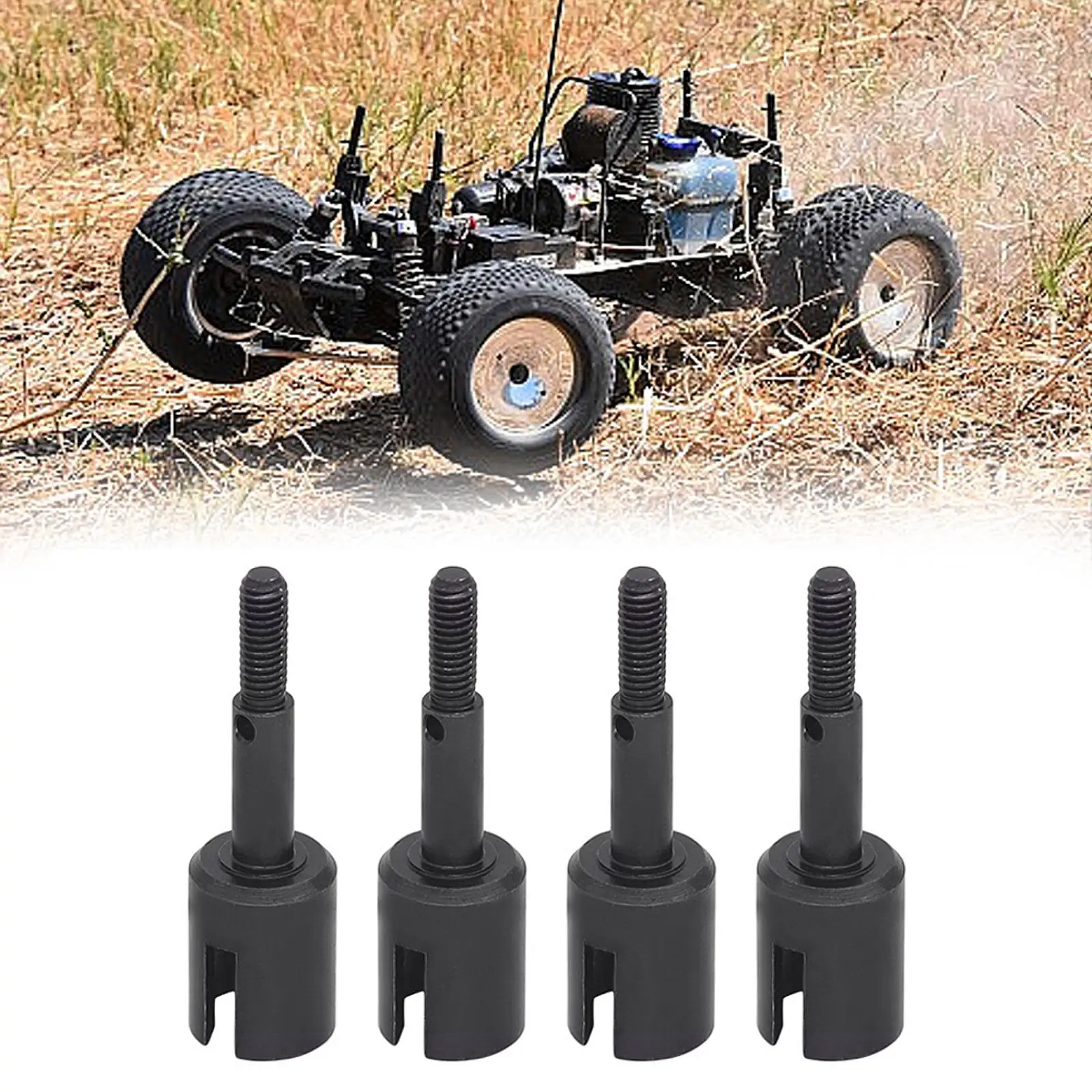 4x RC Diff Cup Einfach zu installierendes Stahlzubehör für 1/10 TT01 TT02