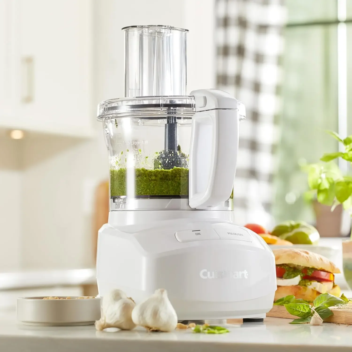 7-Cup Sleek and Modern Design Food Processor with Two Easy Controls and Universal Blade for Chopping, Mixing, and Doug