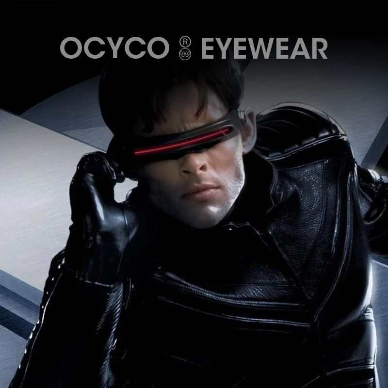 OCYCO X-Man Cosplay Cyclops Halloween Party Sunglasses Designer Special Memory Materials Polarized Travel Shield Cool UV400