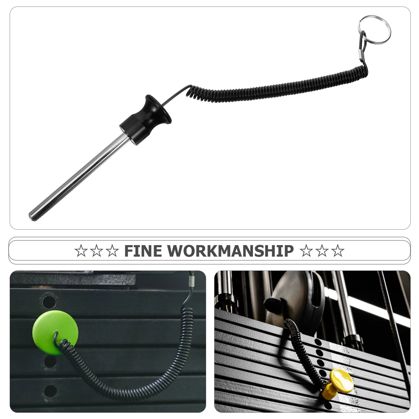 

Fitness Equipment Weight Plate Latch With Pull Rope Combination Strength Equipment Pull Fitness Bike Aluminum Pull Pin