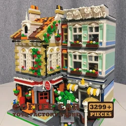 Creative City Square Micro Blocks Toys 3299Pcs Post Office MOC Building Bricks Street View Store Model DIY Adult Children Gifts