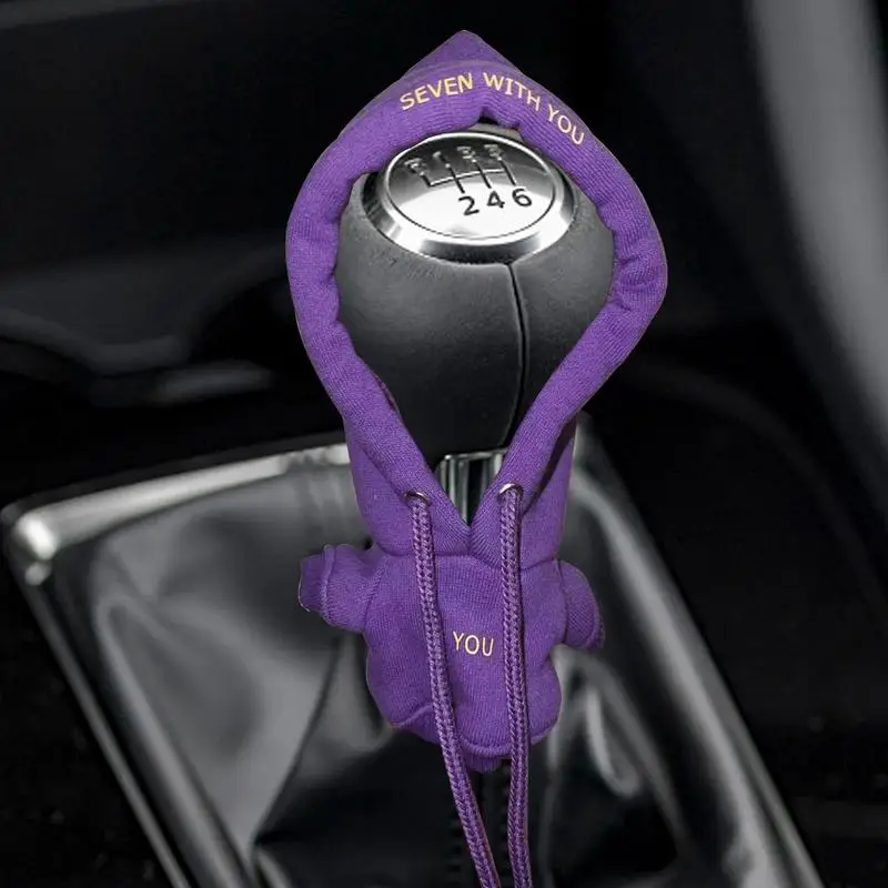 Hoodie Car Gear Shift Cover Fashion Gearshift Hoodie Car Gear Shift Knob Cover Manual Handle Gear Sweatshirt Change Lever Cover