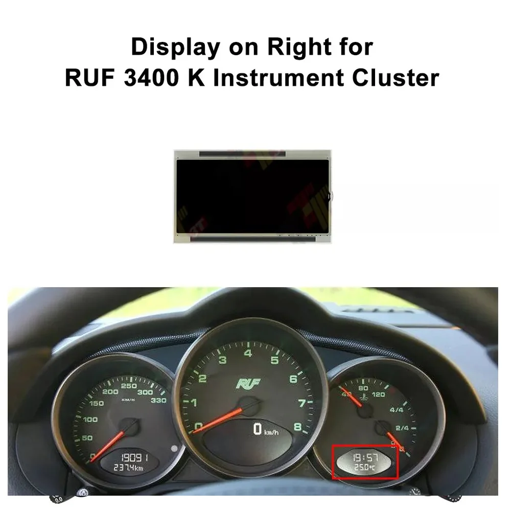 Dashboard LCD Right Side Display for Porsche 911 997 / Boxster 987 /Cayman 987 Instrument