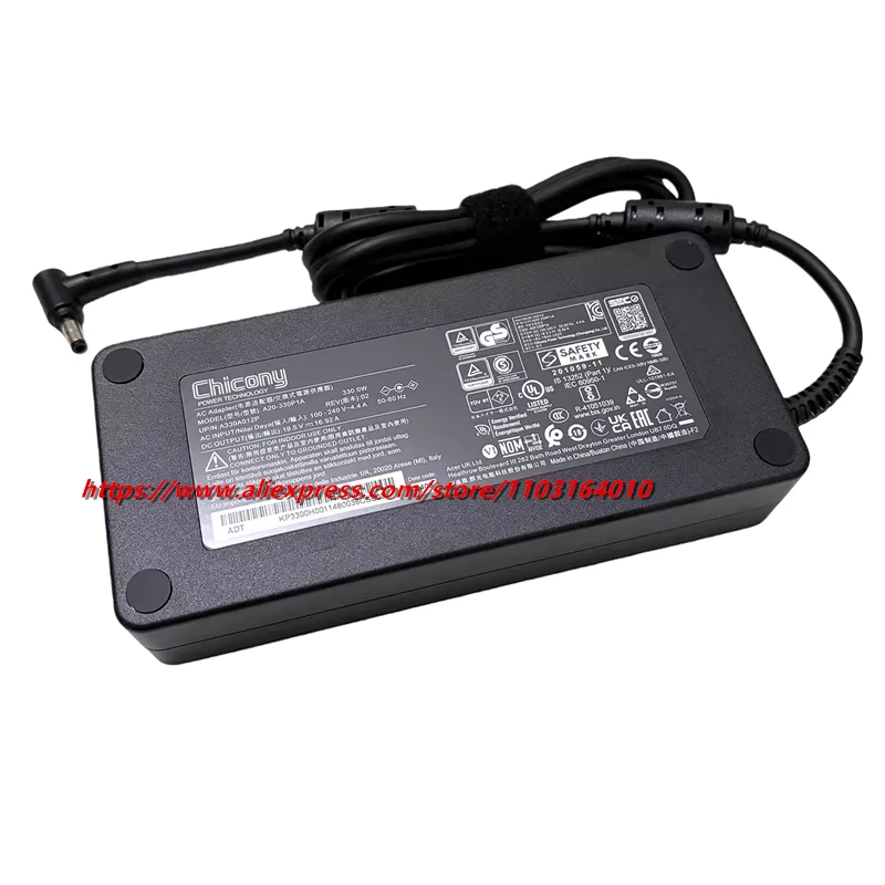 330 واط شاحن التيار المتناوب محول A20-330P1A ل MSI X8ti X10ti ZX9 TX9 ZX10 X170K محمول امدادات الطاقة ADP-330AB 19.5 فولت 16.92A 5.5*2.5 مللي متر