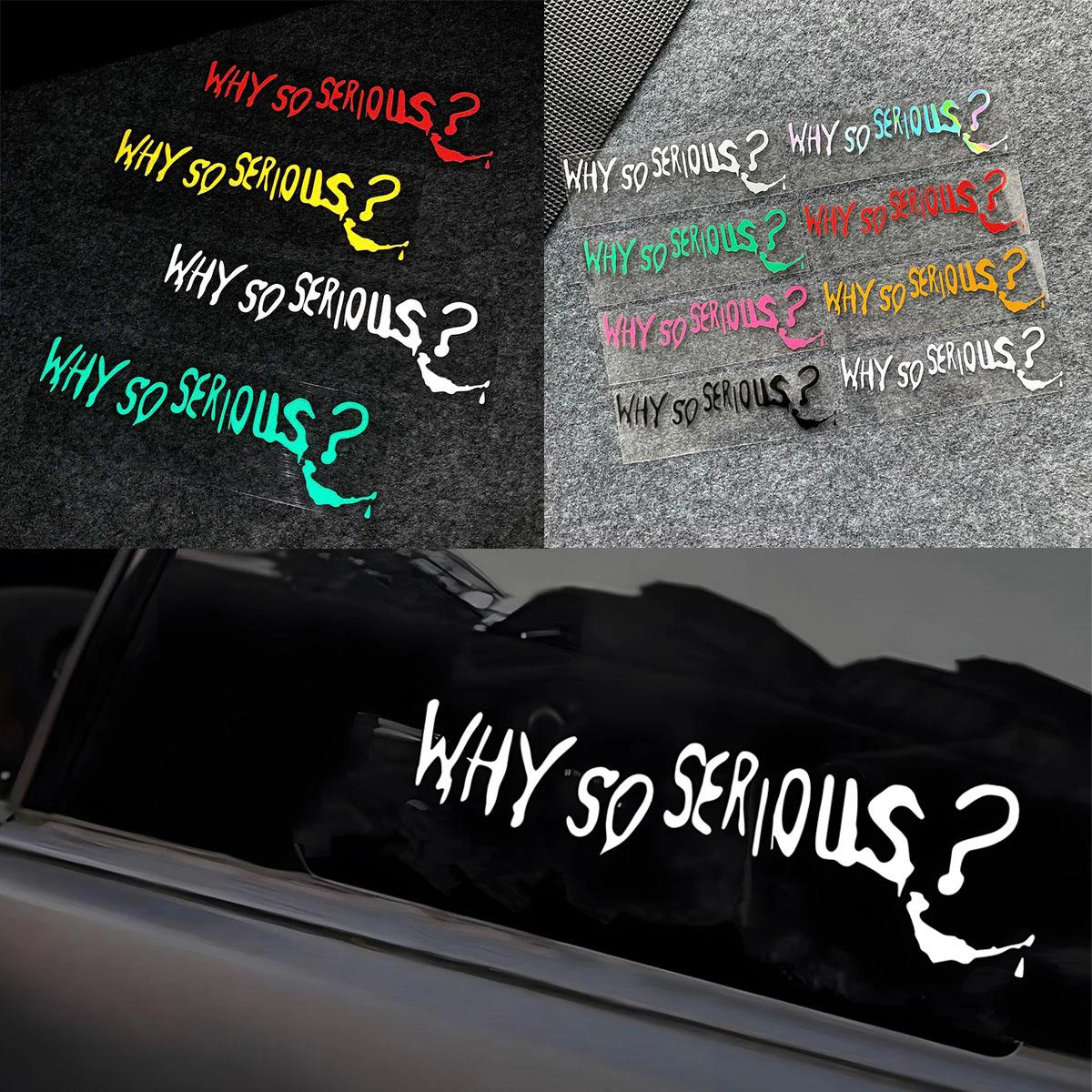 

Почему так серьезно Забавные светоотражающие виниловые наклейки для автомобиля, декор для кузова мотоцикла, топливный бак, лобовое стекло, аксессуары для мотошлема, наклейки