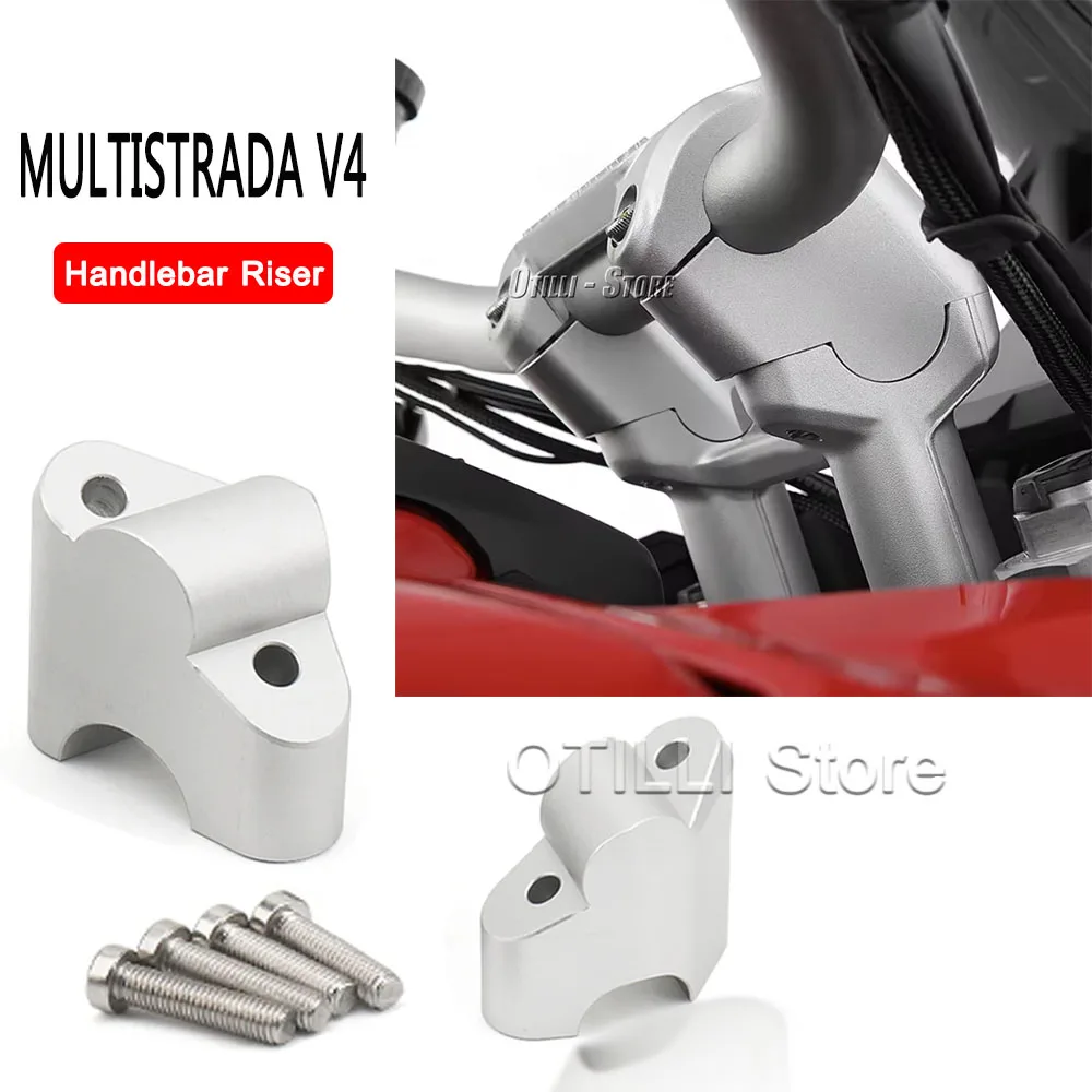 جديد لـ Ducati Multistrada V4 الألومنيوم المقود الناهض بار جبل مقبض المشبك دراجة نارية الملحقات MULTISTRADA V4
