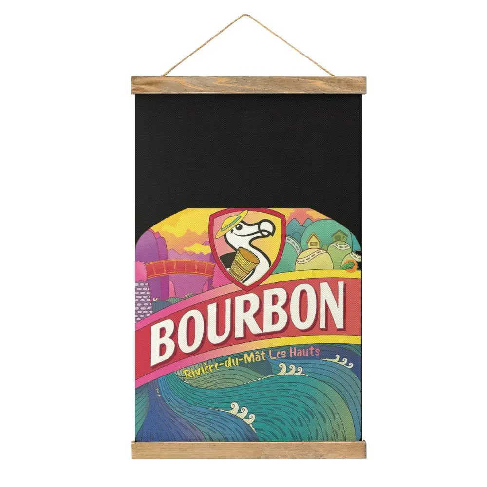 Cute Bourbon Dodo Beer  Shower Curtain Canvas Hanging Picture Wall Decoration Humor Graphic Bedroom   Mural Style Decorate