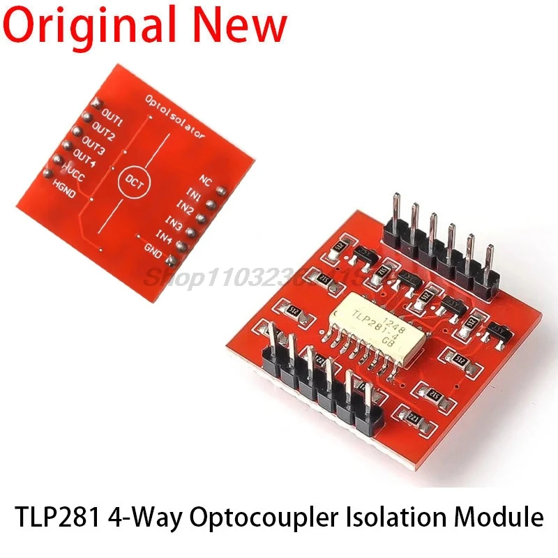 TLP281 4 CH 4-Channel Opto-isolator IC Module For Arduino Expansion Board High And Low Level Optocoupler Isolation 4 Channel