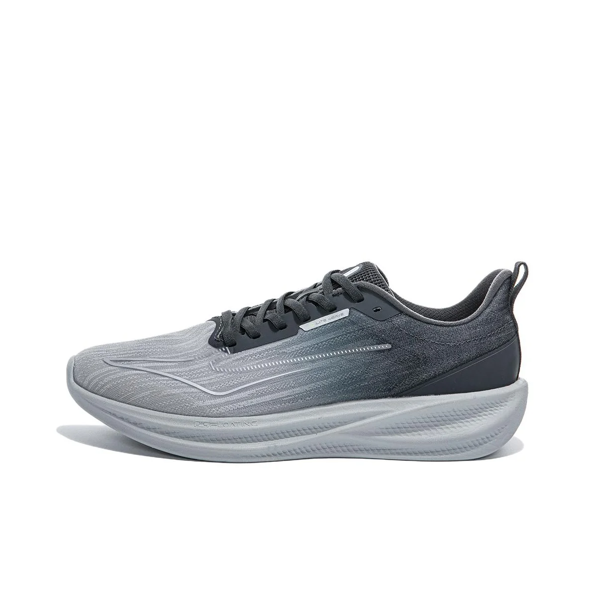 Erke Fabric Cushioning Slip Resistant Abrasion Resistant Low top Casual Running Shoes Men's Gray 11125203380-105