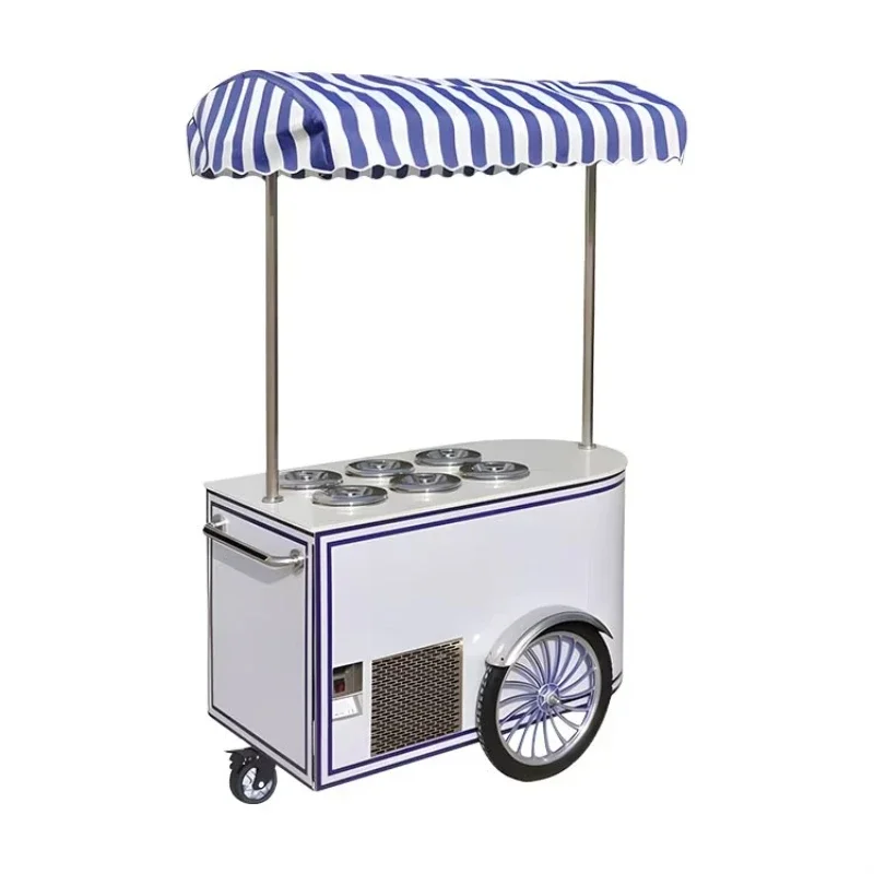 Mobile food popsicles and ice cream trucks Street plate glass fiber trucks
