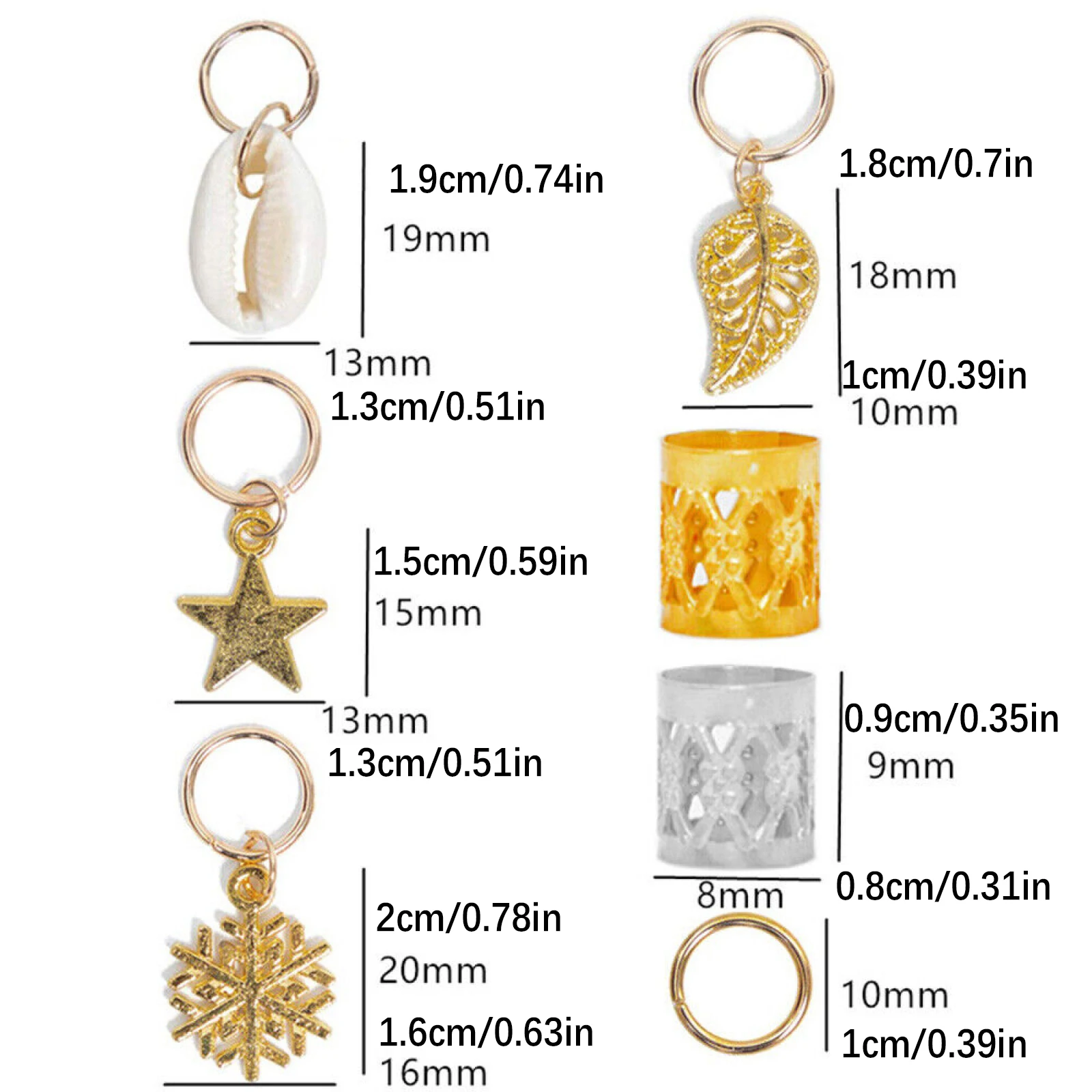 80 قطعة/المجموعة مزيج مجموعة المجدل مجوهرات جديلة حلقة الأصفاد الخرز مقاطع الشعر المعلقات DIY تصفيفة الشعر حماية كيت