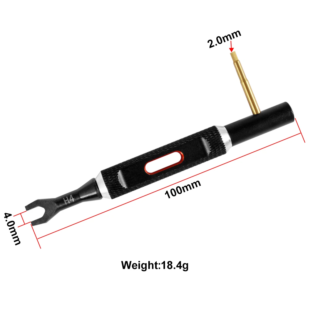 9IOMD-Clés à extrémité ouverte 4.0mm, tournevis 2.0, outils de réparation pour voiture RC, pièces de mise à niveau