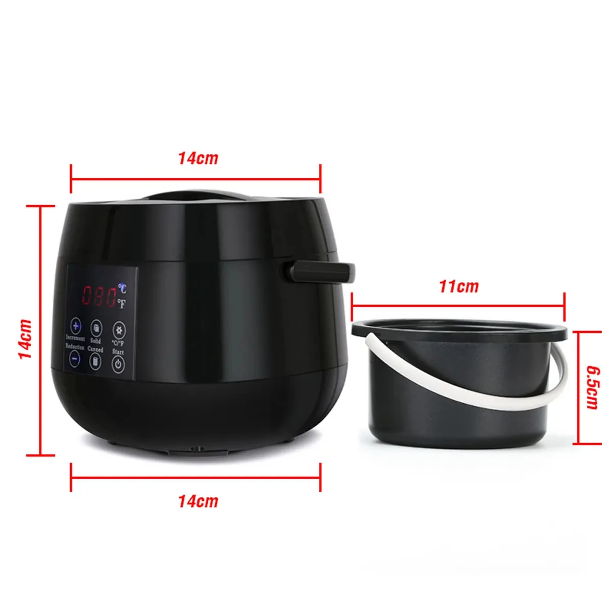 Wax Heater Warmer Ontharing Wax Machine SPA Body Epilator Paraffine Pot Smart LCD Temperatuurweergave