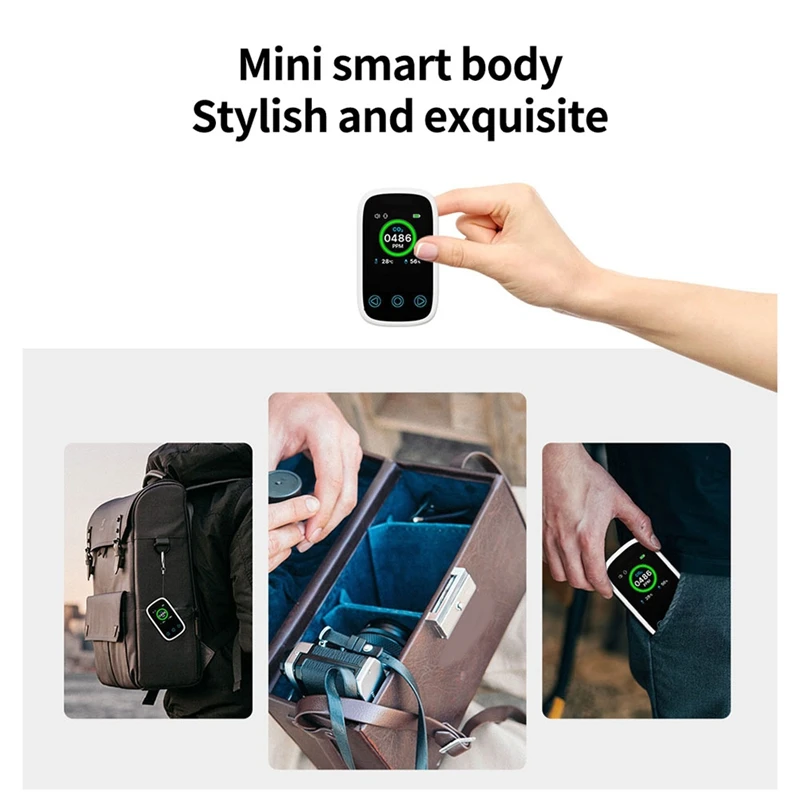 Mini 3-in-1 LCD digitale kooldioxidedetector Luchtkwaliteitstester Multifunctionele CO2-thermometer Hygrometer NDIR-sensor