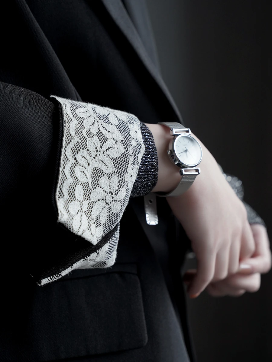 

Warmo High-End Lace Patchwork Design Women's Suit Jaet Casual Versatile Spring New Arrival Ele Straight Cut Polyester F...