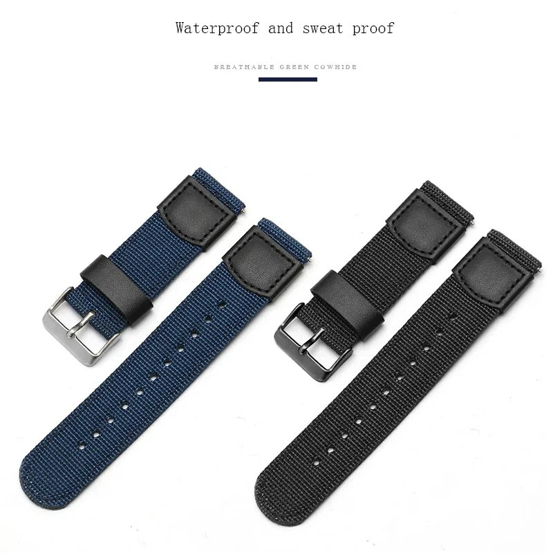 

Nylon Watchband Suitable For H-u-a-w-e-i Watch GT3/GT/Pro Fashion Breathable Woven Canvas Replacement Belt20 22mm