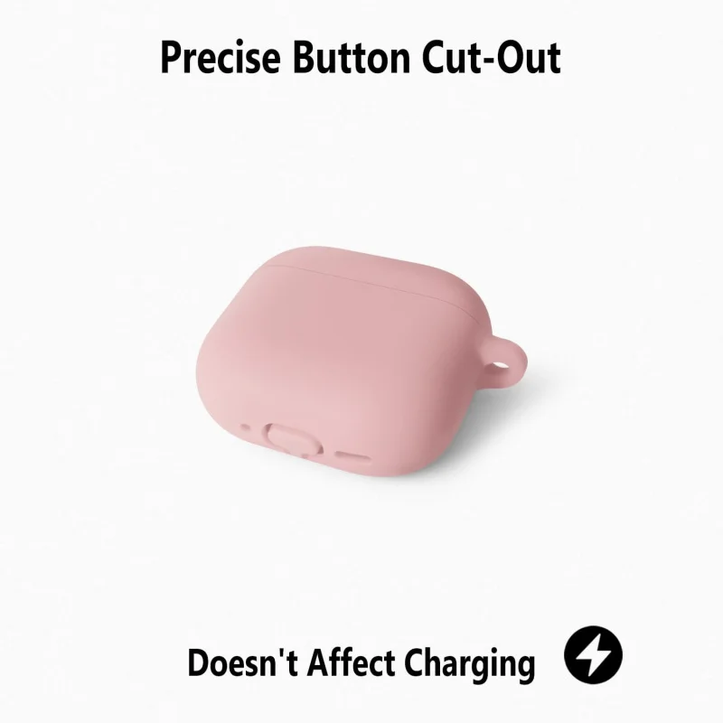 Silikonkapseln 4, Schutzhülle mit Karabiner (Rosa)