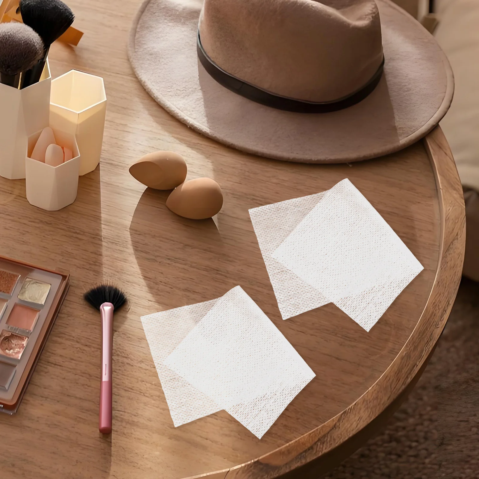 500 Stück dehnbare Baumwoll-Make-up-Pads, große Gesichtsreinigungspads, feuchtigkeitsspendende Entferner-Tücher, Einweg-Spa-Handtücher für Toner, trocken