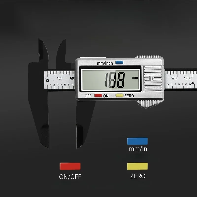 150mm Electronic Digital Caliper Carbon Fiber Dial Digital Ruler Vernier Caliper Micrometer Measuring Tools