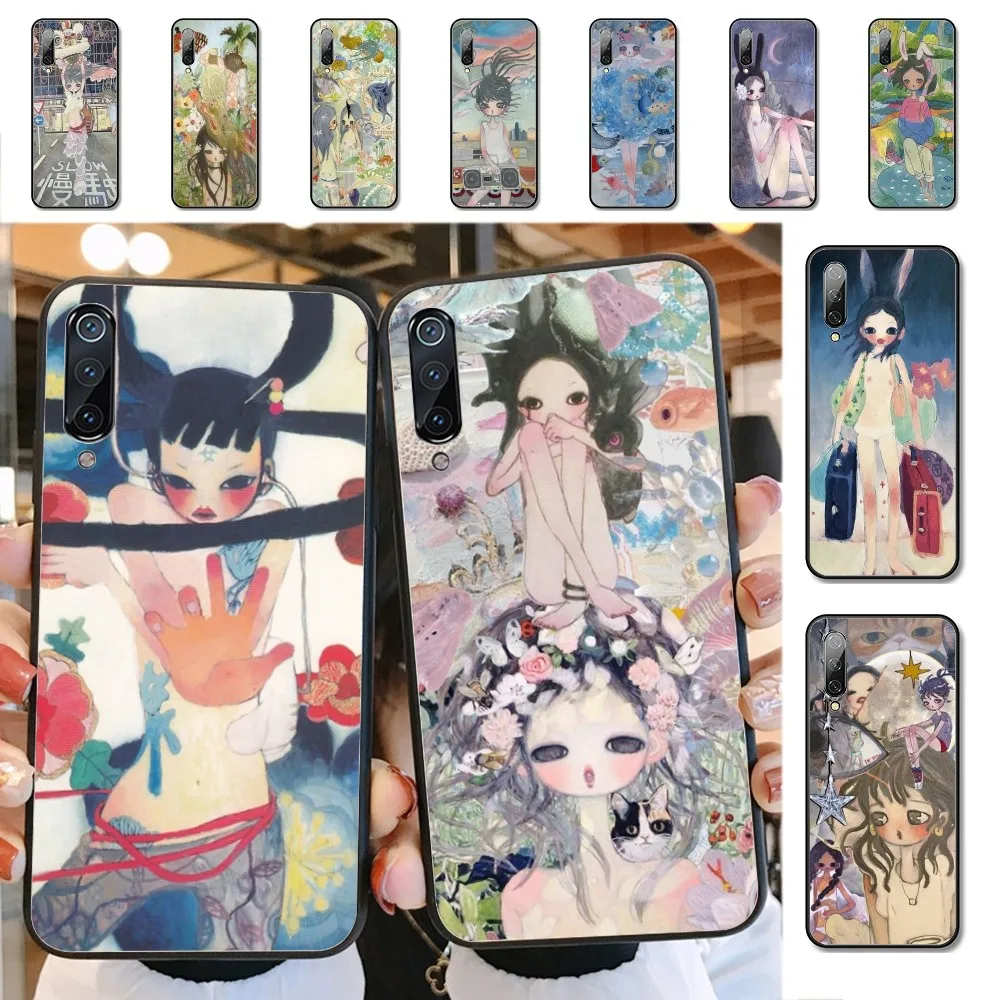 Aya Takano Phone Case For Xiaomi Mi 5X 8 9 10 11 12 lite pro 10T PocoX3pro PocoM3 Note 10 pro lite