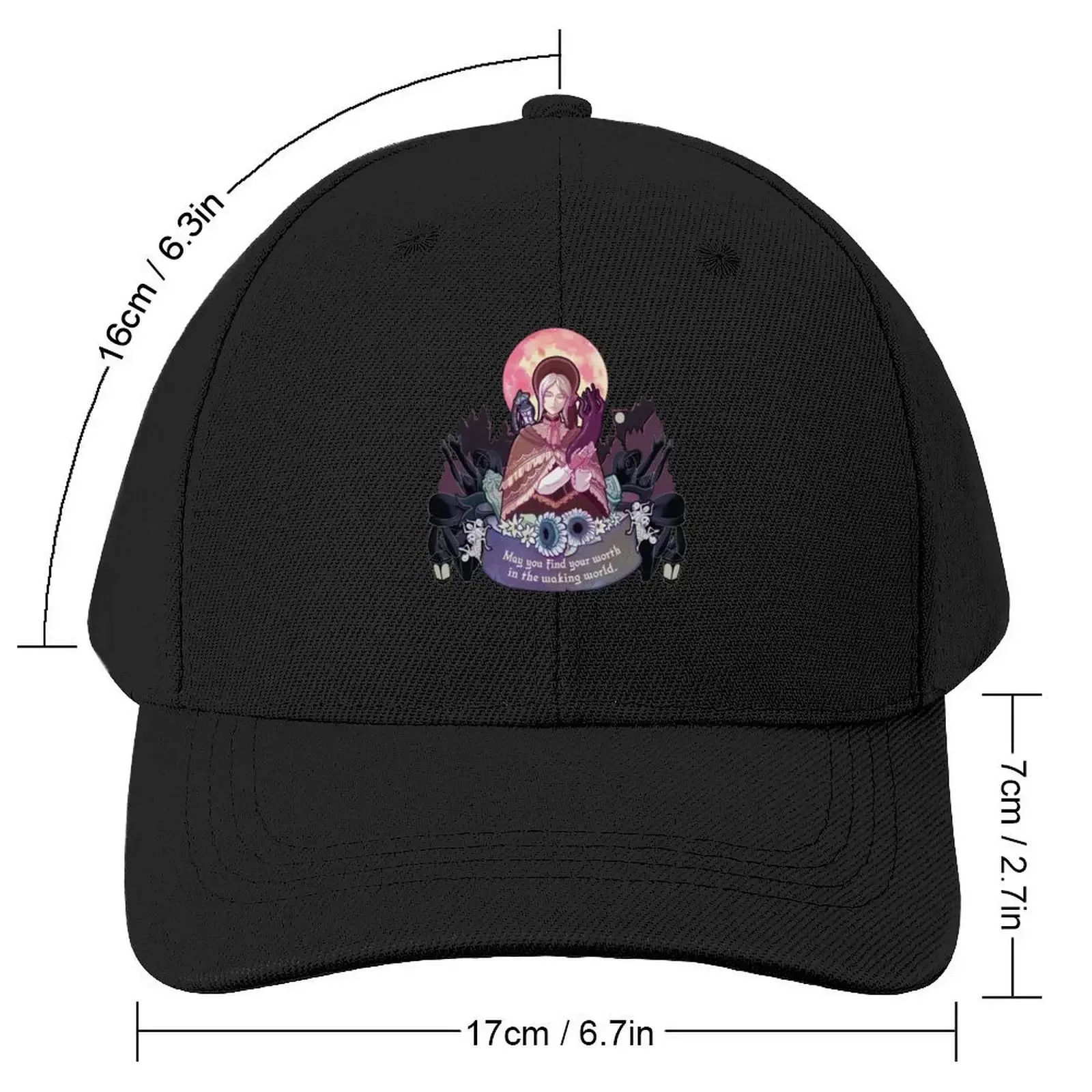 Find Your Worth in the Waking World Baseball Cap Ball Cap Beach Big Size Hat Men's Hats Women's