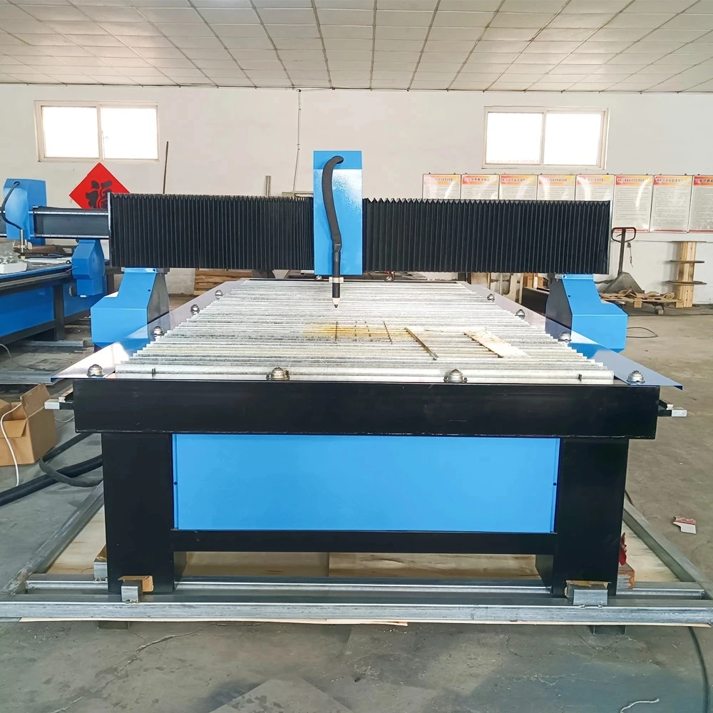 Europe Standard 1500*3000mm CNC Metal Cutting Machine Stee/Stainless Steel/Aluminum Cutter With Drilling Head Flame Head Option