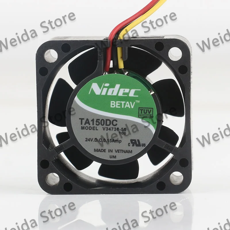 

New Nidec 24V 0.15A 4CM Dual ball bearing 40X40X20MM inverter 4020 three-wire chassis V34736-55 Cooling fan
