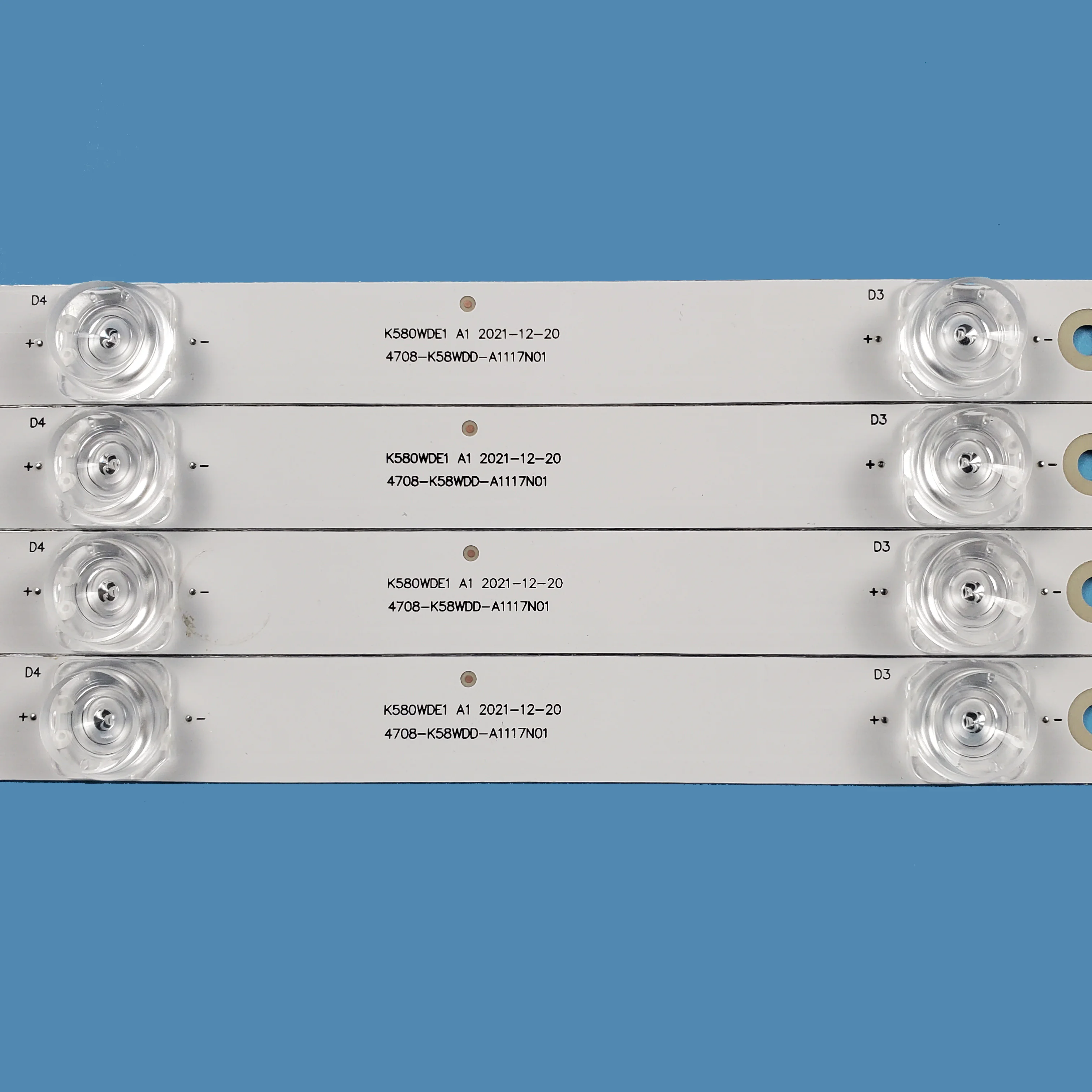 Striscia di retroilluminazione TV a LED per 58 pollici muslimexmuslimah K580WDE1 10 pezzi = 1set per TV Led da 58 pollici