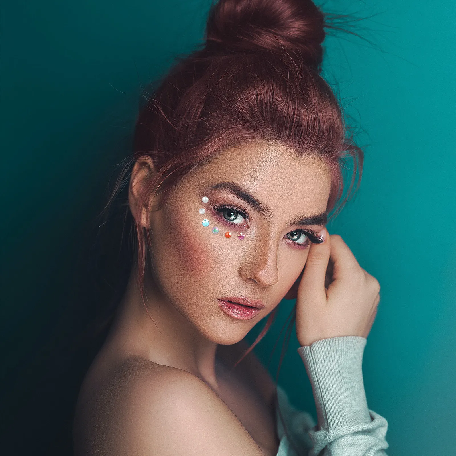 

7 листов многоразовых стразовых наклеек для лица, блестящие украшения для макияжа, самоклеящиеся камни для фестивалей, боди-арта, декора глаз и рукоделия