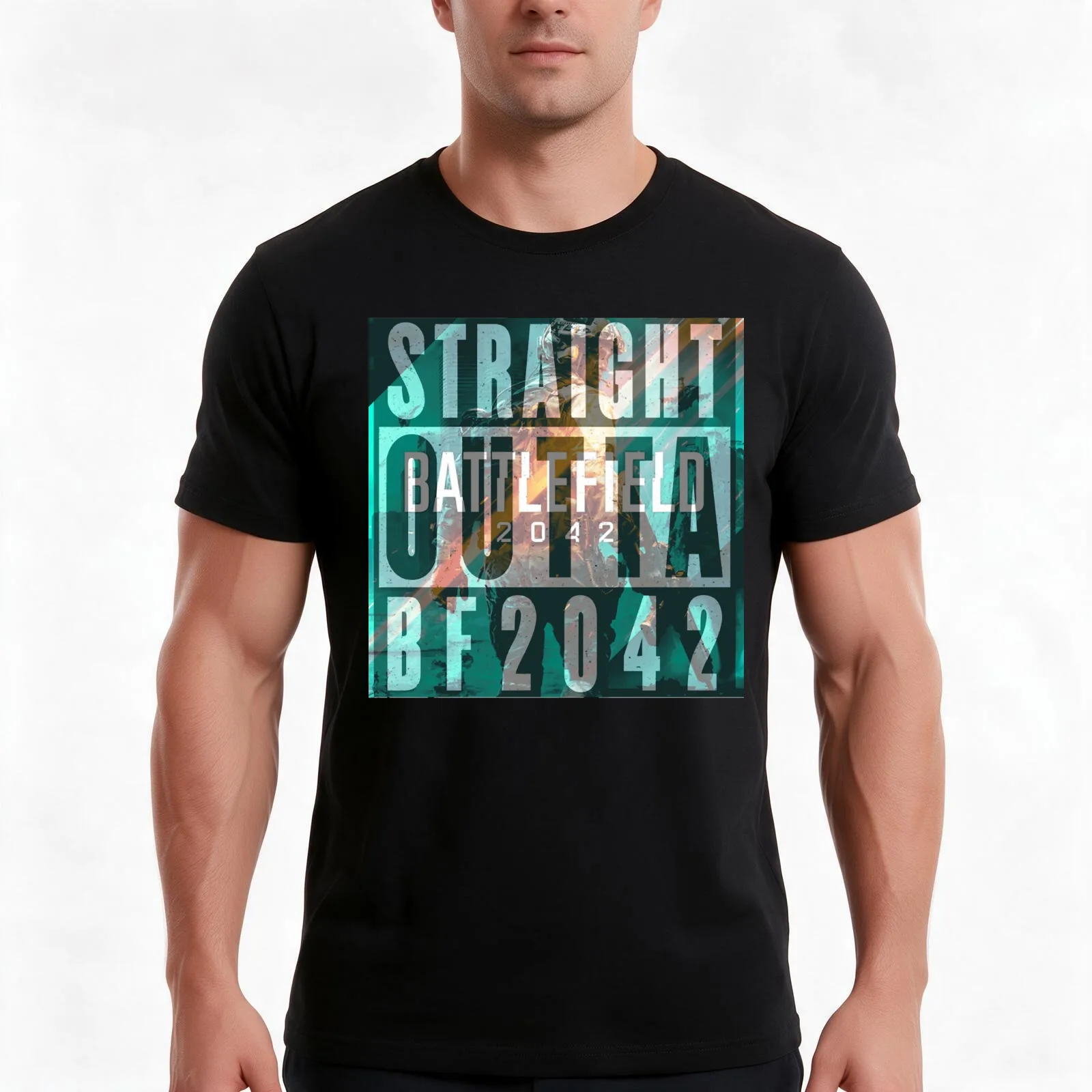 Bf2042 Battlefield 2042 Essential T-Shirt Summer Casual Cotton Tee Oversized Streetwear Tops Vintage Graphic Print