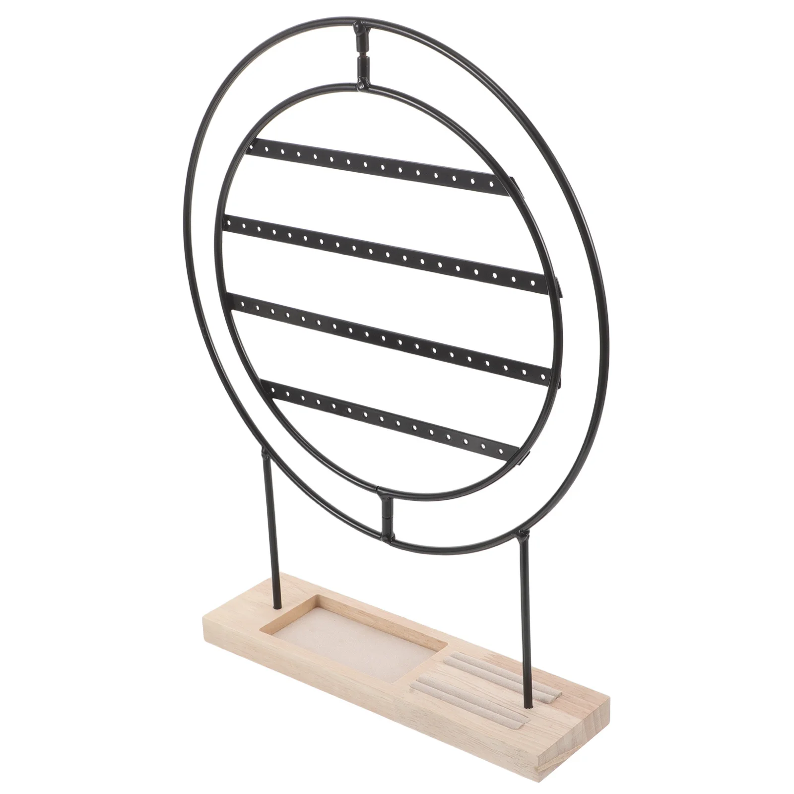 Metal Rotating Earring Holder Multi Layer Jewelry Display Stand Organizer for Boutiques Shops Retail Earring Display Stand