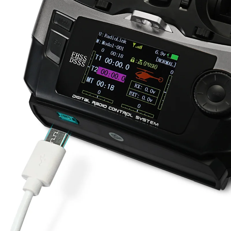 Radiolink AT9S Pro TX 10/12CH RC-Funkfernsteuerung RC-Sender mit R9DS RX 2.4G Empfänger für RC FPV Racing Drohne – Detail 8