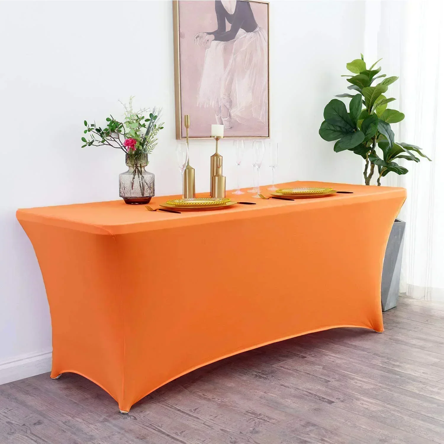 

LXS22 2024 Table cloth polyester tablecloth round table cloth circular solid white
