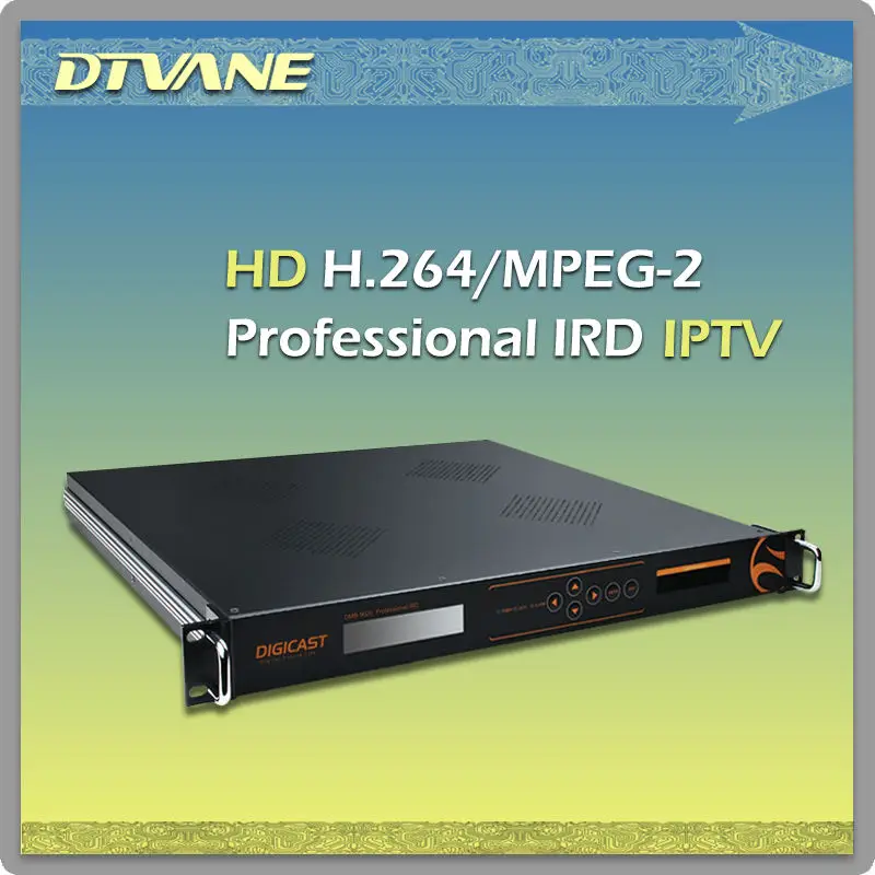 IRD MPEG2 H.264 Decoder CI Decryption Analog Digital Audio Video Out MPEG4 HD Satellite Receiver