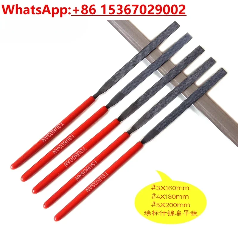 10PCS Flat/Metal Woodworking Polished Steel/3mm4mm5mm Flat Head Flat/Assorted, Flat File