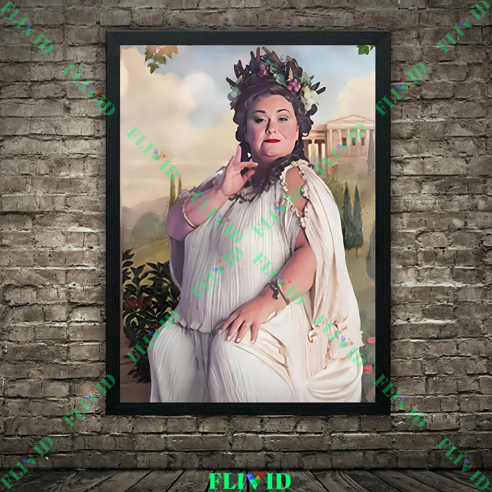 معالج المدرسة ملصق فني وطباعة ، معالج القلعة شبح ملصق ، سيدة الدهون الغناء والشبح الورني على لوحات القماش الجدارية