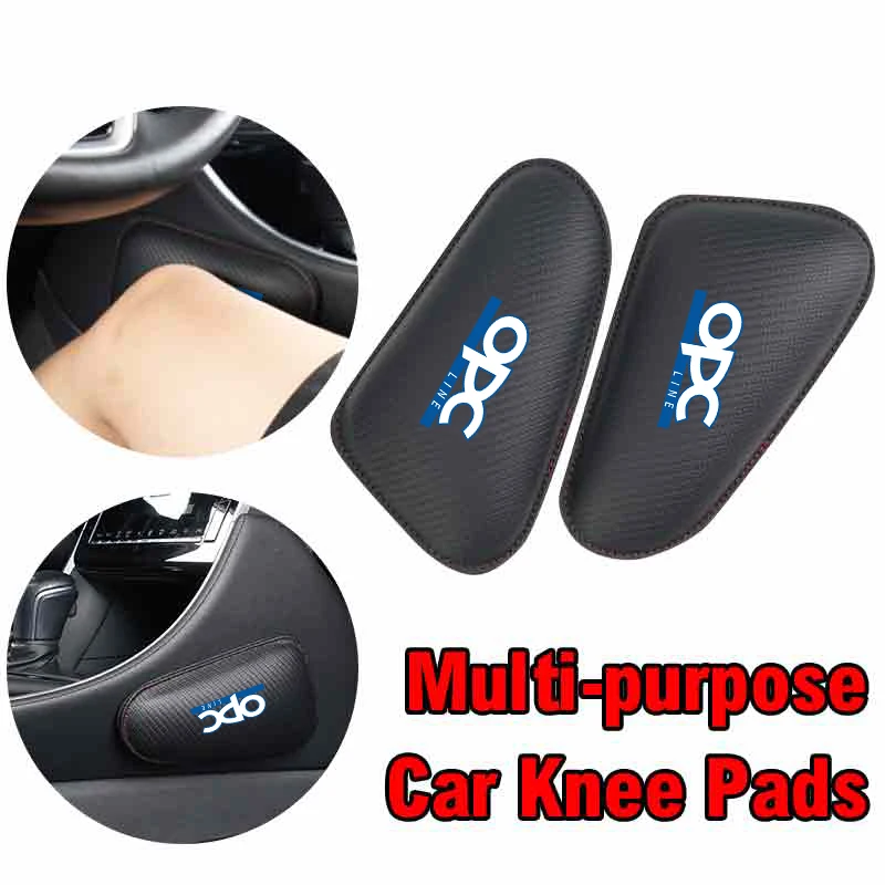 Car Knee Leg Protective Pad Foot Armrest Cushion Cover Accessories For OPEL OPC Line Astra H J K Zafira B Corsa D Insignia Mokka view 2