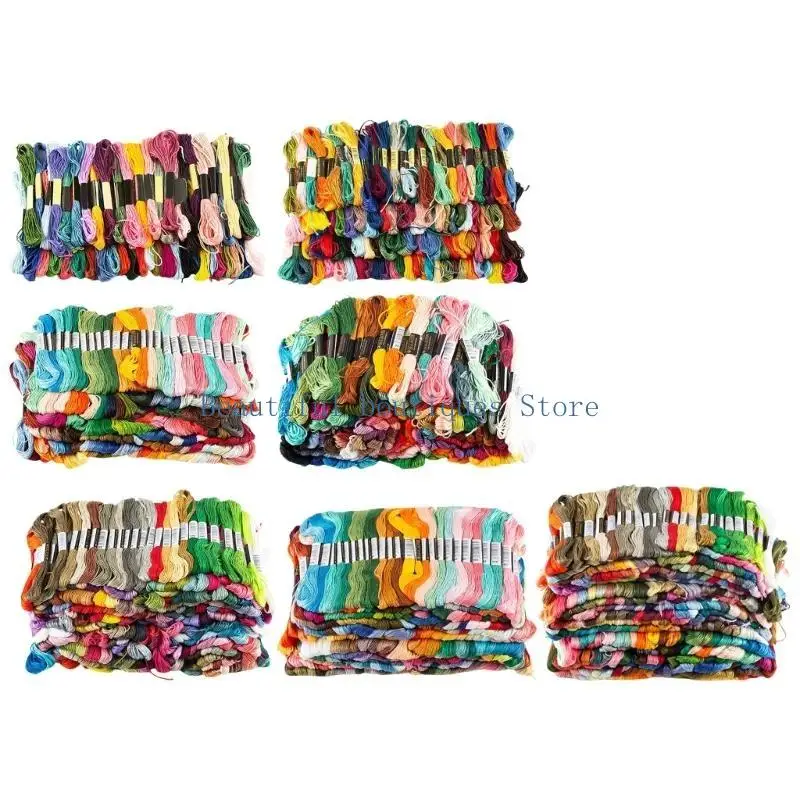 U4LF Colorfast Stitching Thread Embroidery Floss voor creatieve borduurprojecten