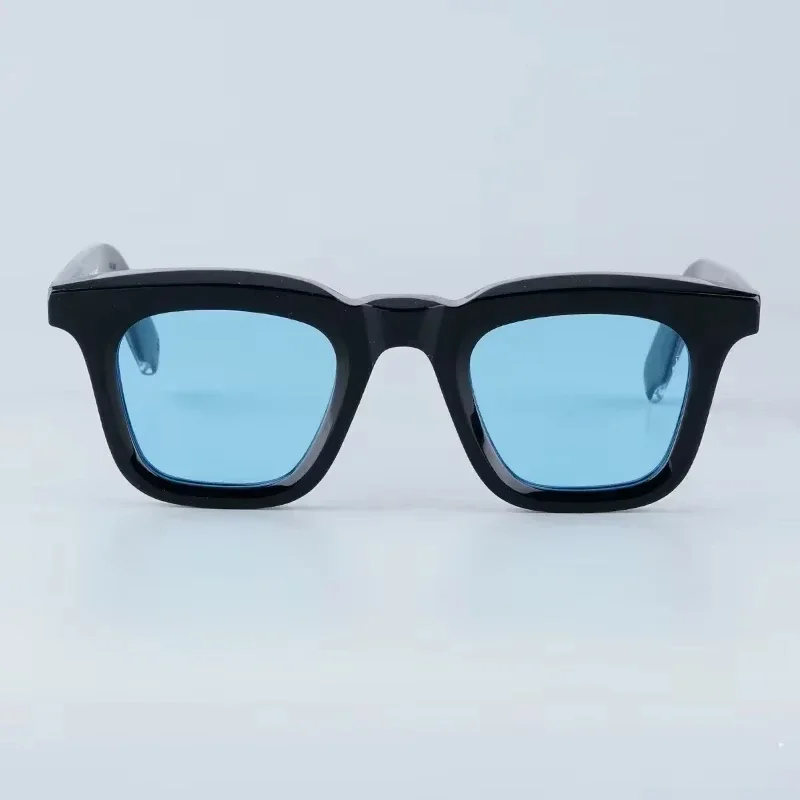 Ins Leclair موضة Cateye خلات النظارات الشمسية Uv400 مصمم اليابان العلامة التجارية سميكة خلات النظارات الكلاسيكية خمر مع حافظة