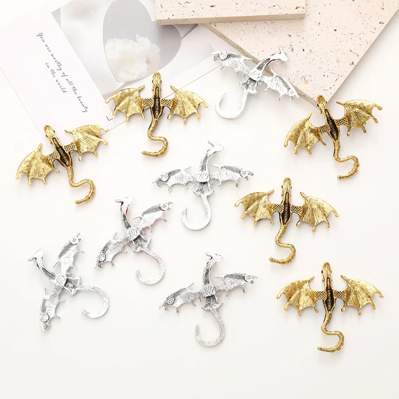 10pcs/lot 57*69mm Charm dragon pendant necklace   hair accessories  jewelry accessories