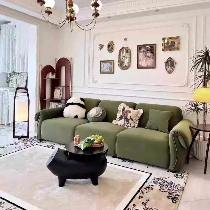 Sofa Ruang Tamu Lantai Nordik Lounge Desain Sofa Ruang Tamu Rumah Kecil Minimalis Individu Menciptakan Furnitur Trendi Muebles