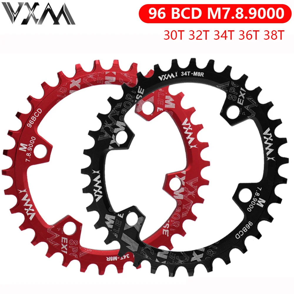 VXM 96bcd Chainring MTB Mountain Bike Bicycle Chain Ring 30T 32T 34T 36T 38T Crown Tooth Plate Parts For M7000 M8000 M4100 M5100