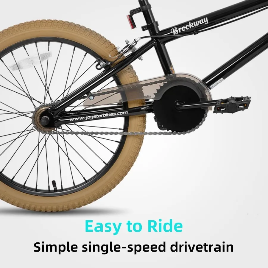 دراجات Brockway Freestyle BMX 20 24 دراجة للأولاد والبنات بعمر 614 عامًا وراكبي الدراجات على المستوى المبتدئ مع أوتاد متعددة الألوان I