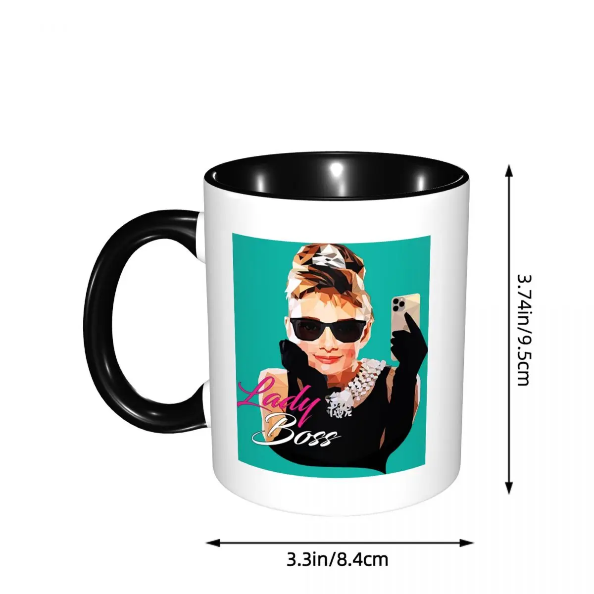 Hepburn Audrey Hepburn Mug Funny Ceramic Coffee Cups Tea Mugs Milk Cup Drinkware Gift for Woman Man