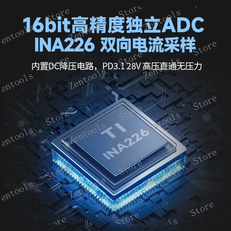 جهاز اختبار USB PD3.1 مقياس الفولتميتر من النوع C |   شاشة ملونة رقمية متعددة 28 فولت، ماك بوك، شواحن سريعة |    CC1