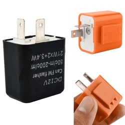 Motorcycle LED Flasher Relay Adjustable Frequency Square Flashing Flasher Motorcycle Led Lights Turn Signal Indicator 12V Flash