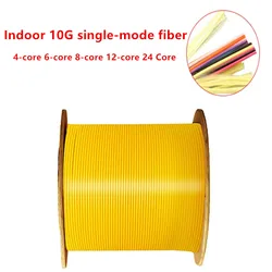 Indoor Optical Cable, GJFJV Single-mode 4-core Optical Fiber Cable 6-core 8-core 12-core 24 Core, Indoor Optical Cable