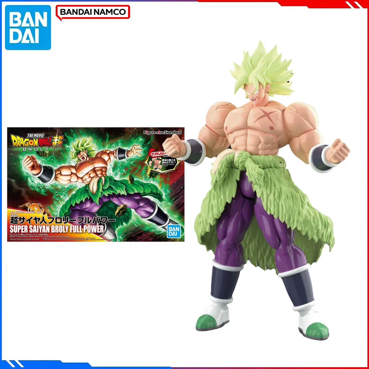 

Подлинная Bandai, оригинальная фигурка Dragon Ball, наборы моделей, стандартные фигурки аниме Broly, экшн-модель полной мощности, игрушки в подарок