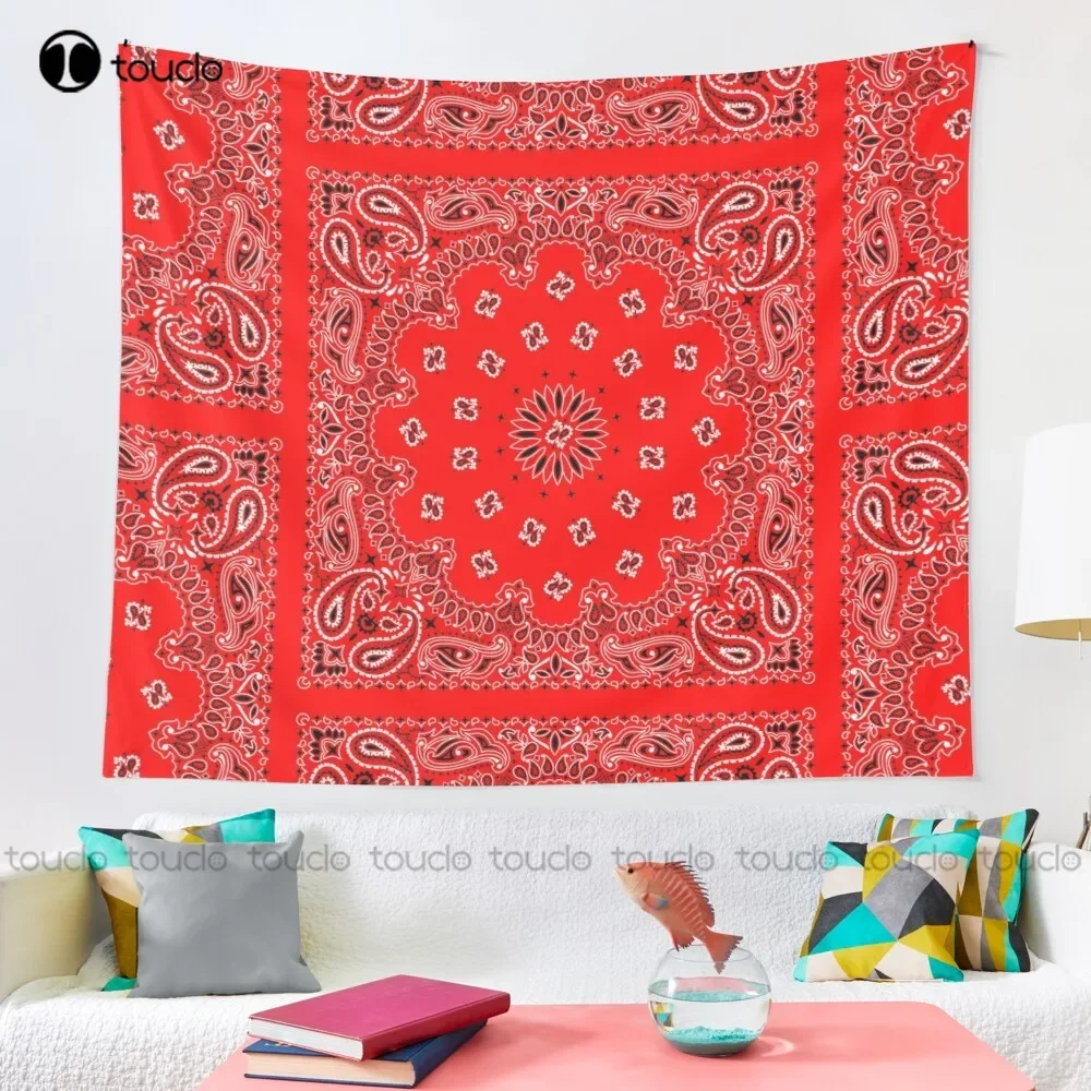 New Red Bandana	 Tapestry Tapestry Store Tapestry Wall Hanging For Living Room Bedroom Dorm Room Home Decor Background Wall